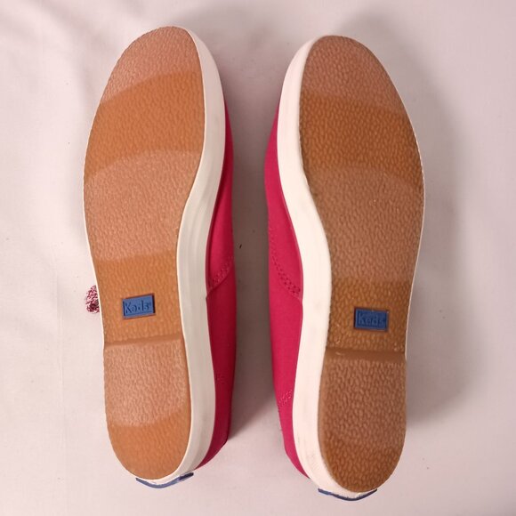 Keds Champion Canvas Sneakers Womens 7 Red Lace Up Casual Shoes - Picture 10 of 10
